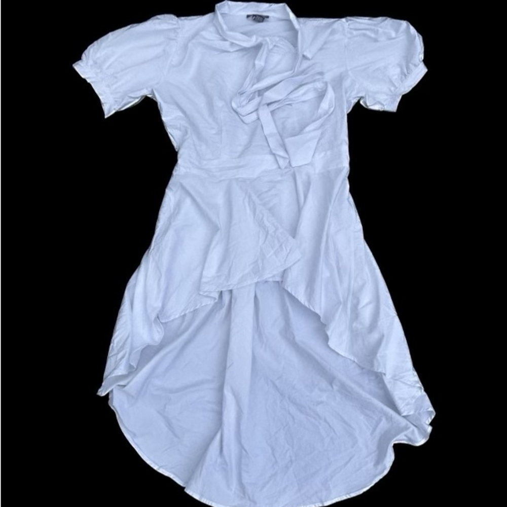 Ashley Stewart high low short sleeve blouse